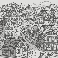 Flat sketch of a majestic eagle in flight, detailed feathers, outstretched wings, minimalistic style