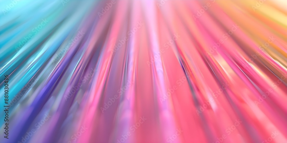 Poster digital array of colorful iridescent shades with both blurred and sharp components. concept iridesce