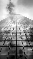 Fototapeta premium Skyscrapers, business office buildings modern architecture. Architectural photography