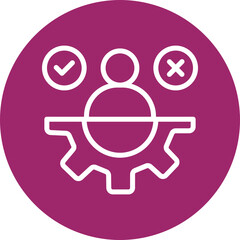Decision Making Vector Line White Circles Multicolors