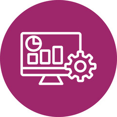 Management Vector Line White Circles Multicolors