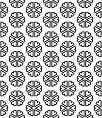 Black and white seamless abstract pattern. Background and backdrop. Grayscale ornamental design.