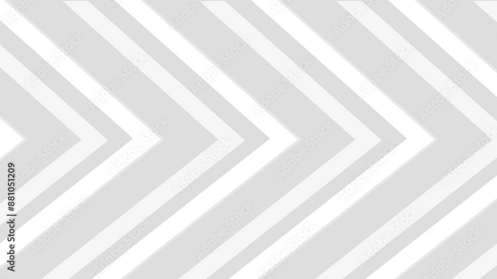 Poster white arrows tech glossy abstract background. seamless looping geometric motion design.