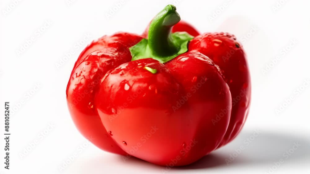 Sticker  Fresh juicy red bell pepper perfect for culinary delight