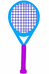 Racket tennis illustration