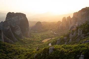 The Monasteries of Meteora, Greece.