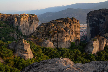 The Monasteries of Meteora, Greece.