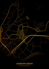Arnemuiden City Map Poster Minimalist - Arnemuiden City Modern Wall Art Home Decor Ready to Printable
