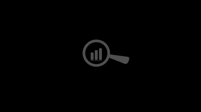 Magnifying glass icon set. search icons. magnifying sign and symbols, glass, magnifier growth. Find person. magnifier person. 2d animated video clip. 4k size without background.