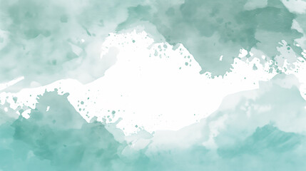 Green watercolor background texture with space for text