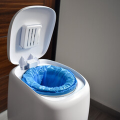 Special trash can for diaper disposal