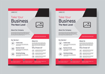 business flyer template one coloe design