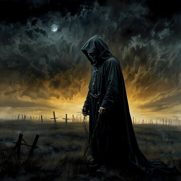 Der Sensenmann im Sturm