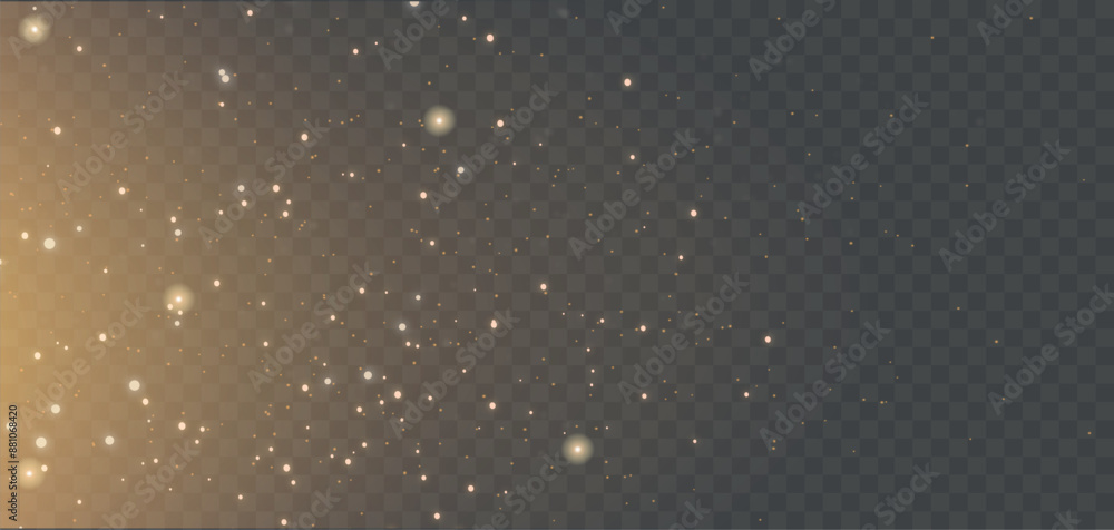 Poster abstract glowing bokeh lights. bokeh lights effect isolated on transparent background.