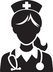 Person with a stethoscope and Nurse