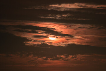 Bright moon at night
