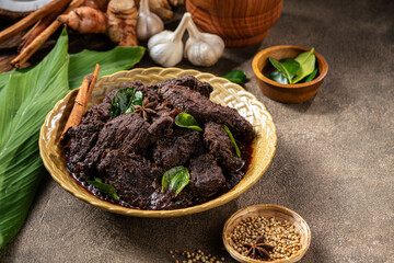 Beef Rendang is a Minang dish originating from the Minangkabau region in West Sumatra, Indonesia