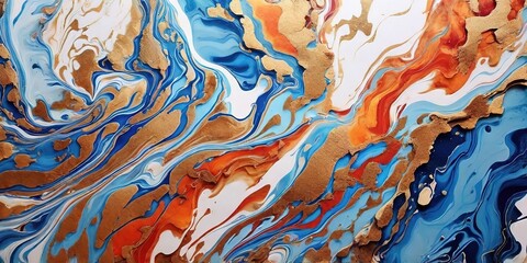 Marble texture ink paint design 
