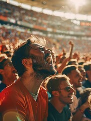 a crowd of people at a sporting event