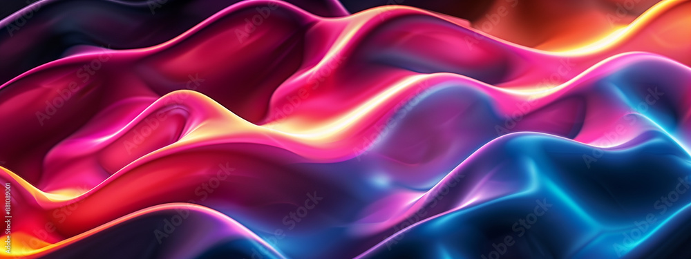 Poster abstract background with glowing lines