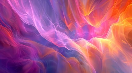 Obraz premium Gradient backdrop with fractal designs, fantasy, rich colors, digital illustration, captivating and intricate for creative ads