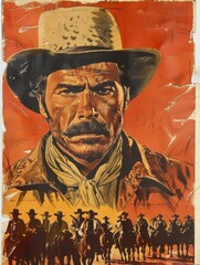 Vintage western movie poster.