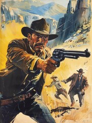 Vintage western movie poster.