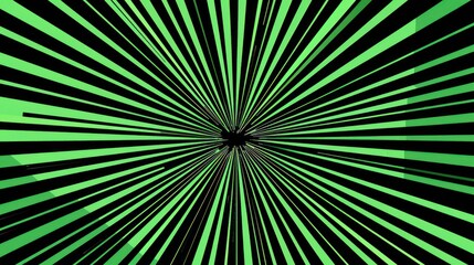 Obraz premium Green and black striped background with a radial gradient
