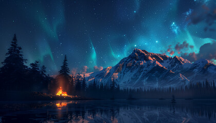 fire in the forest