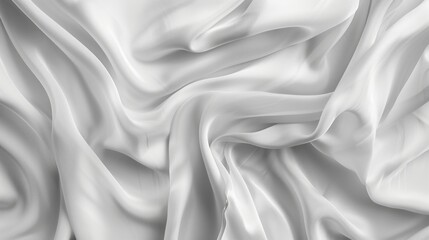 A close-up view of a white fabric texture