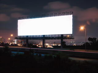 Obraz premium billboard at night