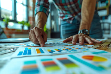 Obraz premium Business professionals developing a robust business strategy for growth
