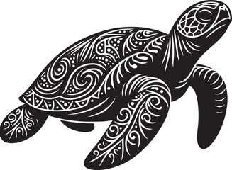 Fototapeta premium turtle on a white