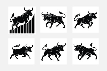 animals silhouettes set