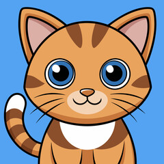 A-cat vector illustration