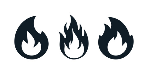 Fire flames  vector illustration.