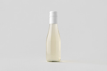 Small white wine bottle mockup. Burgundy, alsace, rhone shape.