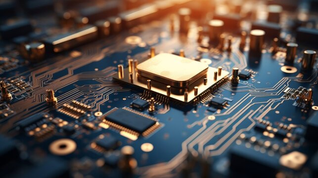 Global tech network  mapping computing and ai connectivity with electronic circuits