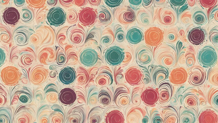 Artifical Intelligence generated seamless floral elements. Abstract Modern Brochure floral Design patterns