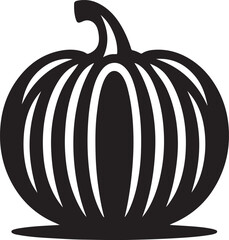 Pumpkin icon silhouette vector. Pumpkin colorful logo.