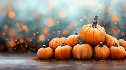 Vibrant Pumpkins in a Pumpkin Patch