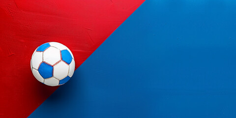 Handball on a red and blue background