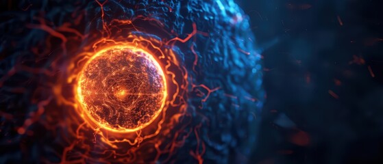 A supernatural scene unveils a sun that projects holographic images of distant realms and mystical creatures
