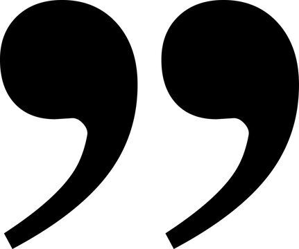 Quotes icon. Flat and simple quotation icon sign