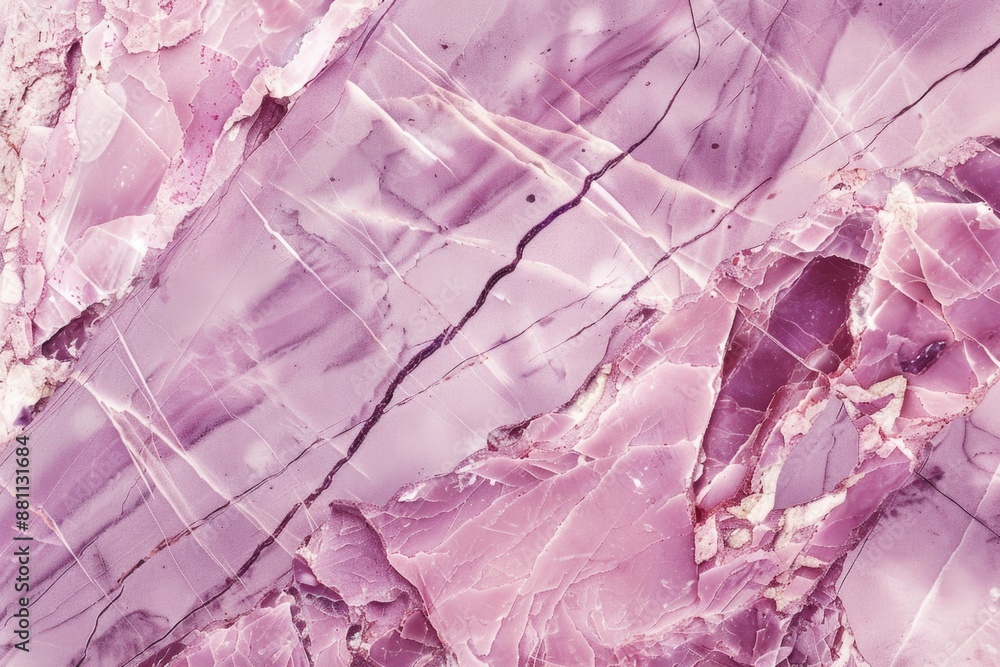 Poster a close-up shot of a purple marble surface with unique patterns and colors