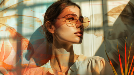 Model with Colorful Shadows