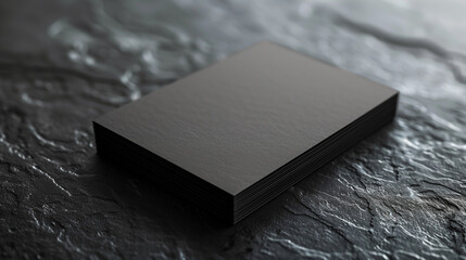 Black Business Card Mockup