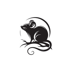 Silhouette of a mouse