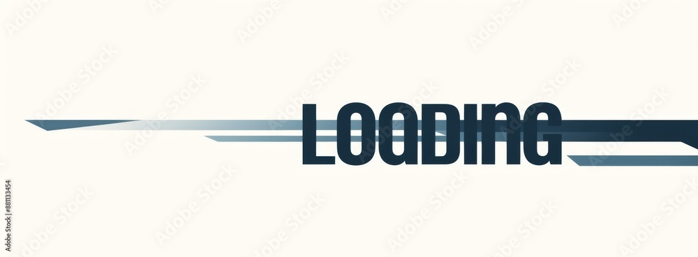 Aufkleber minimalistic vector graphic of the text 