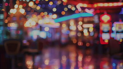 People playing the roulette in a casino. Slot machine in casino. Spending bonus points on a gamble